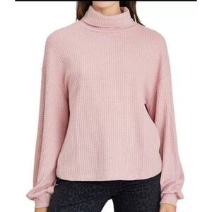 NWT Social Standard by Sanctuary Sophia Waffle Top Size M Pink